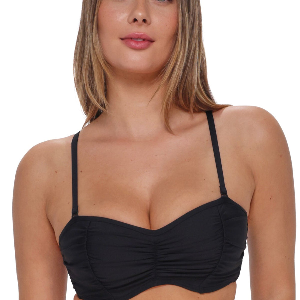 Sunsets Black Loretta Bandeau Top