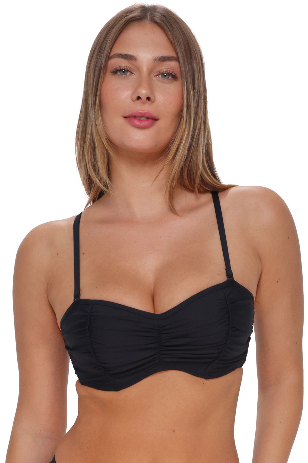 Sunsets Black Loretta Bandeau Top