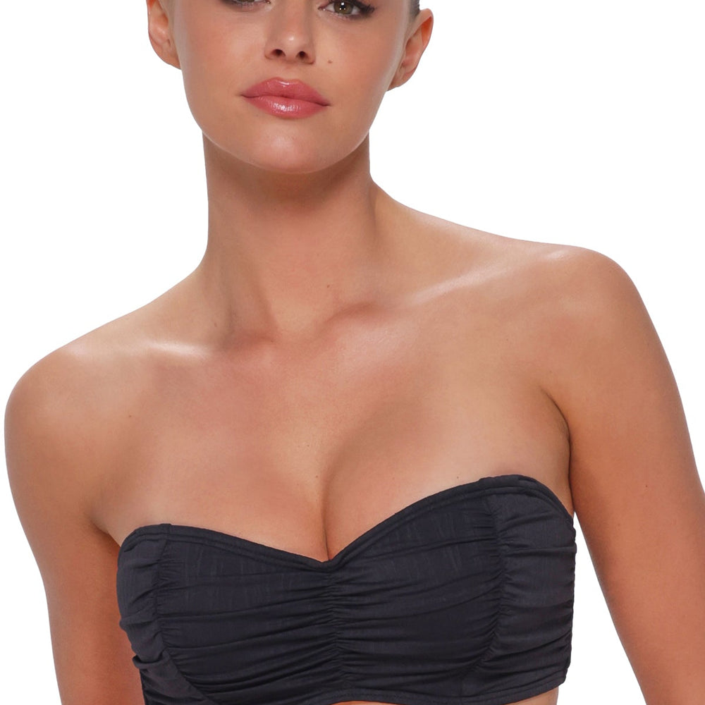 
                      
                        Sunsets Black Seagrass Texture Loretta Bandeau Top
                      
                    