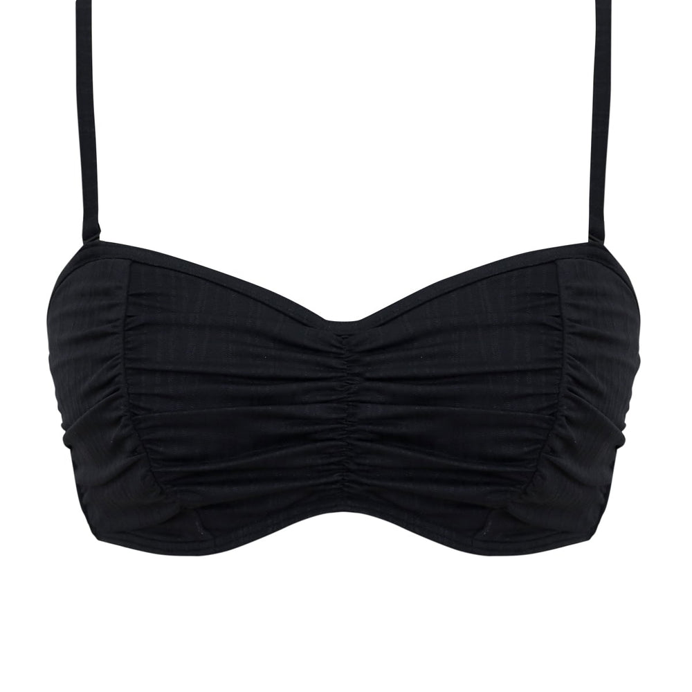 
                      
                        Sunsets Black Seagrass Texture Loretta Bandeau Top
                      
                    