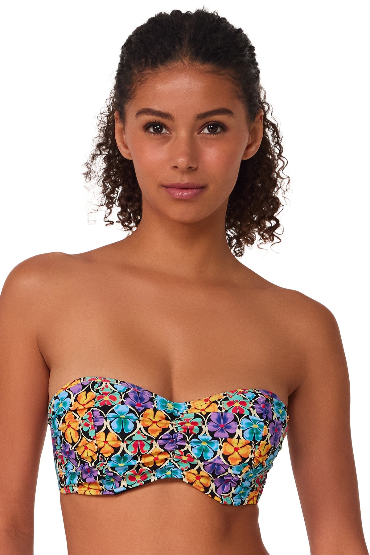 Sunsets Trellis Blooms Loretta Bandeau Top
