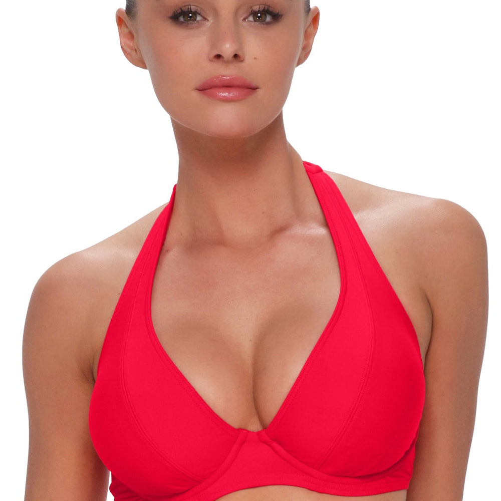 Sunsets Geranium Muse Halter Top