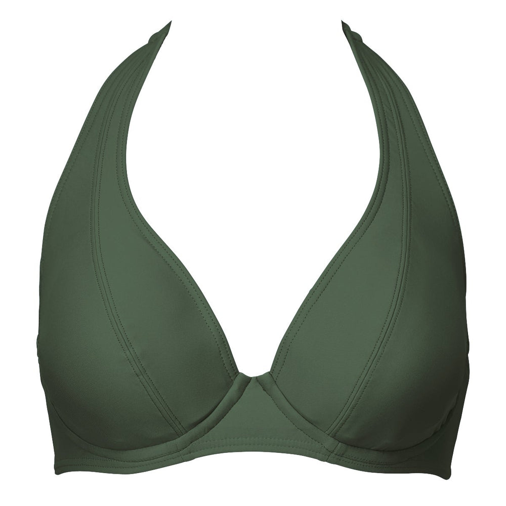 
                      
                        Sunsets Island Green Muse Halter Top
                      
                    