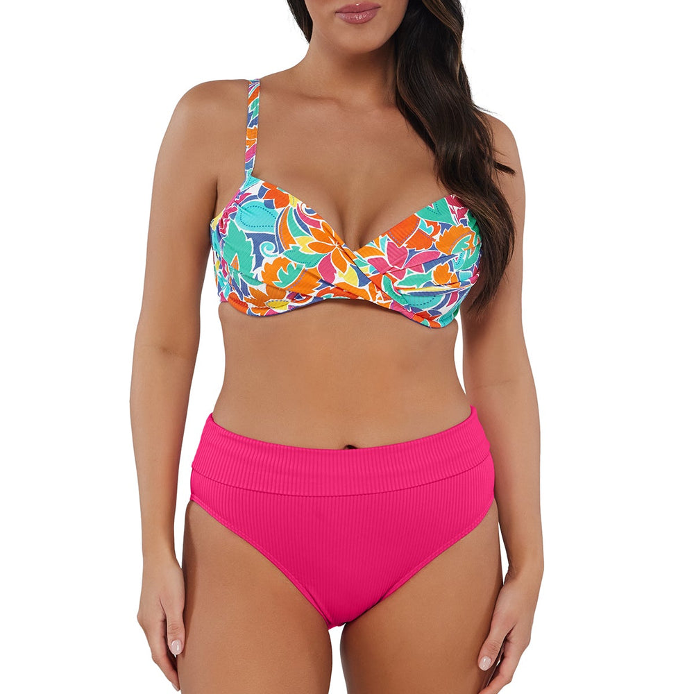 
                      
                        Sunsets Festive Floral Sandbar Rib Crossroads Underwire Top
                      
                    