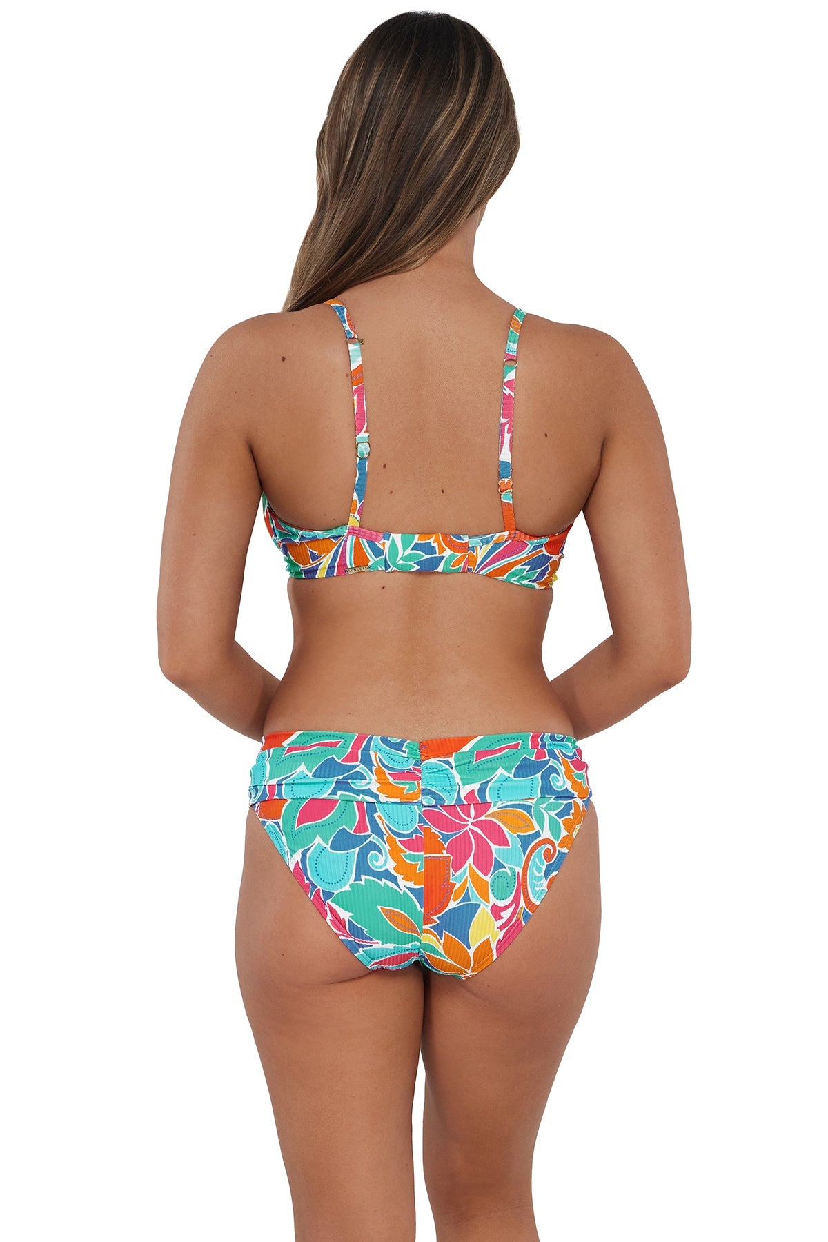 Sunsets Festive Floral Sandbar Rib Unforgettable Bottom