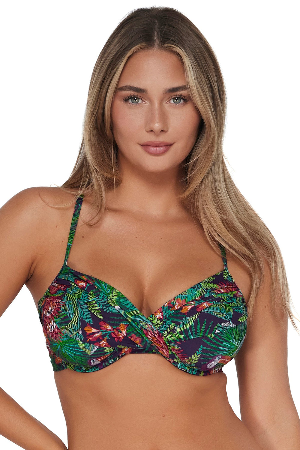 Sunsets Welcome To Rio Crossroads Underwire Top