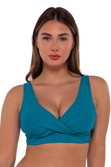  Sunsets Avalon Teal Elsie Bikini Top Cup Sizes C to DD
