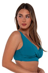 Sunsets Avalon Teal Elsie Bikini Top Cup Sizes C to DD