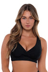 Sunsets Black Elsie Bikini Top Cup Sizes E to H
