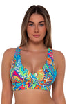 Sunsets Fiji Sandbar Rib Elsie Bikini Top Cup Sizes E to H