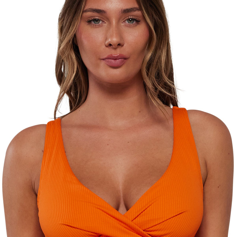 
                      
                        Sunsets Kumquat Sandbar Rib Elsie Top
                      
                    