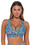 Sunsets Pansy Fields Elsie Bikini Top Cup Sizes E to H