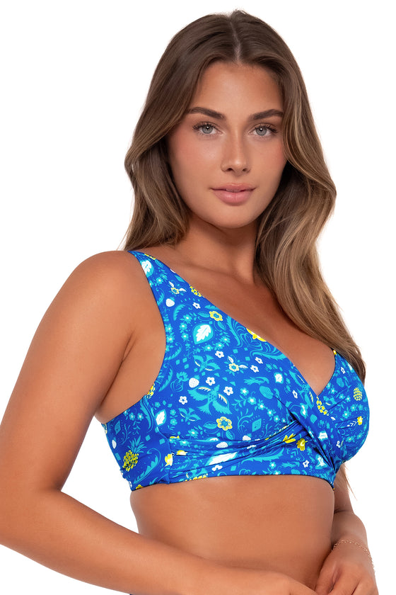 Sunsets Pineapple Grove Elsie Bikini Top Cup Sizes C to DD