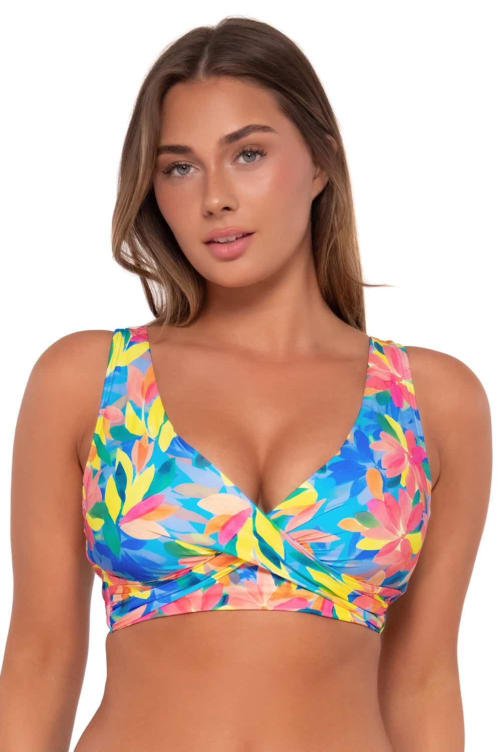 Sunsets Shoreline Petals Elsie Bikini Top Cup Sizes E to H