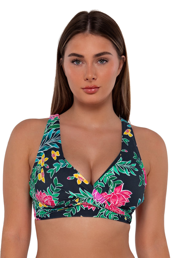 Sunsets Twilight Blooms Elsie Bikini Top Cup Sizes E to H