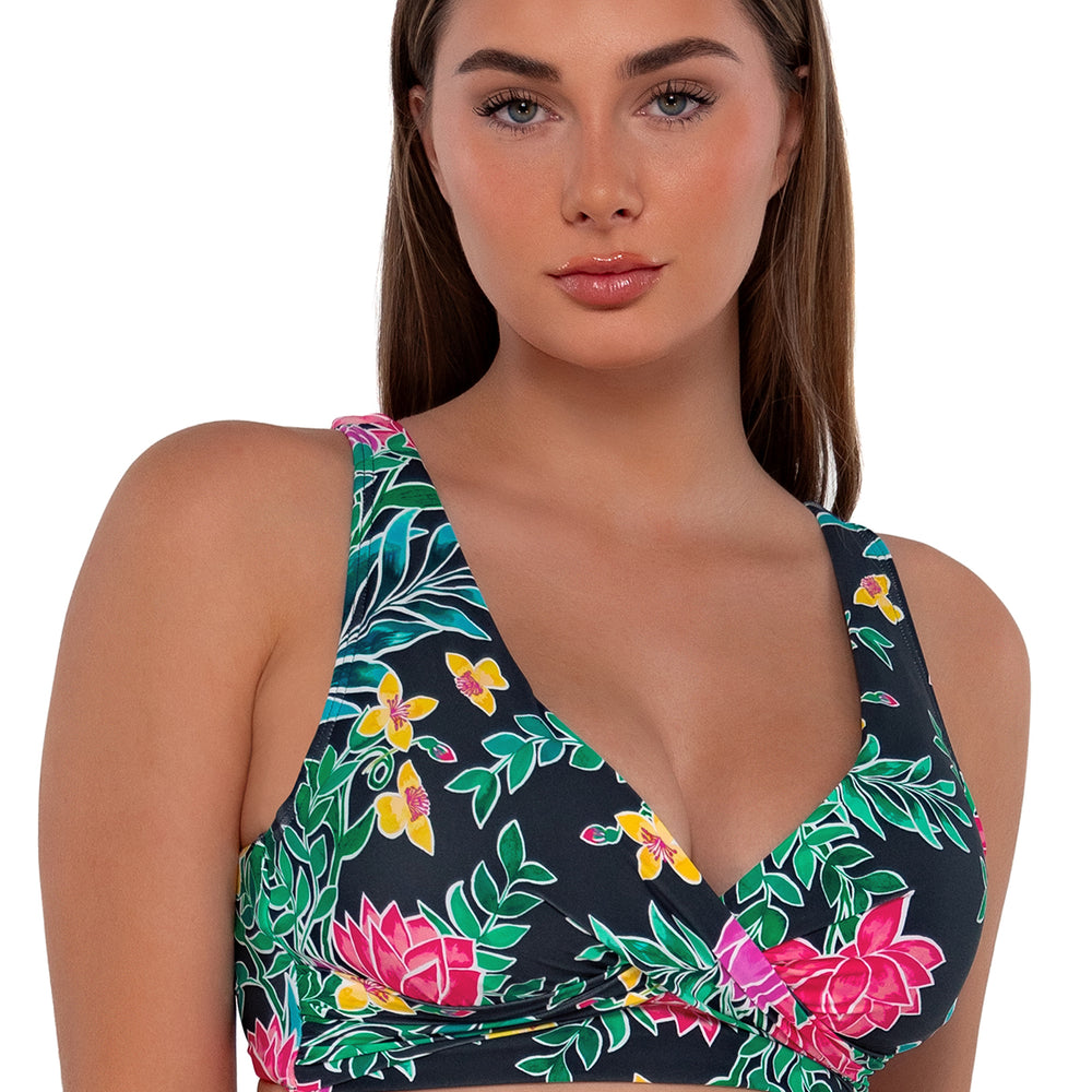 Sunsets Twilight Blooms Elsie Bikini Top Cup Sizes E to H