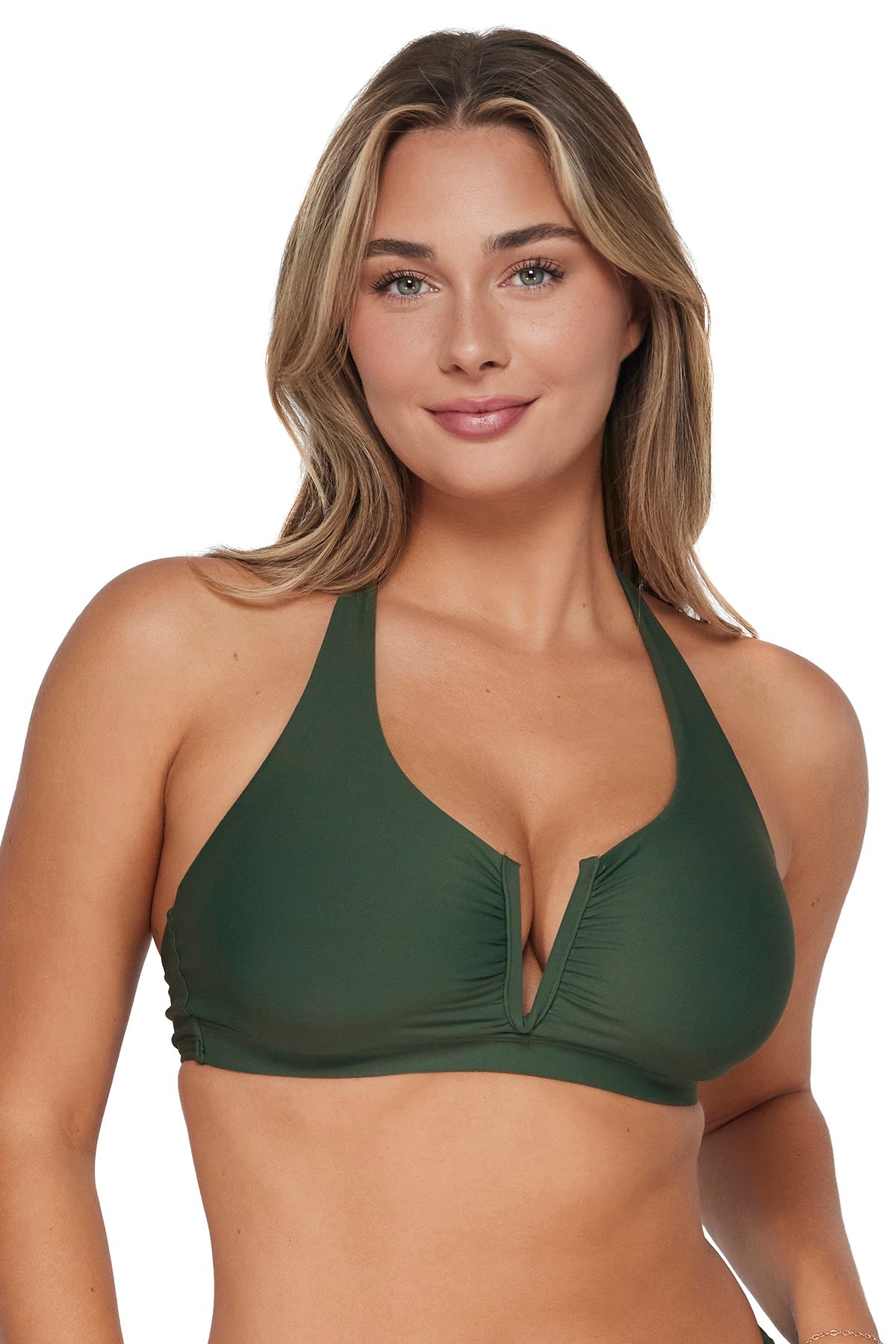 Sunsets Island Green Vienna V-Wire Top