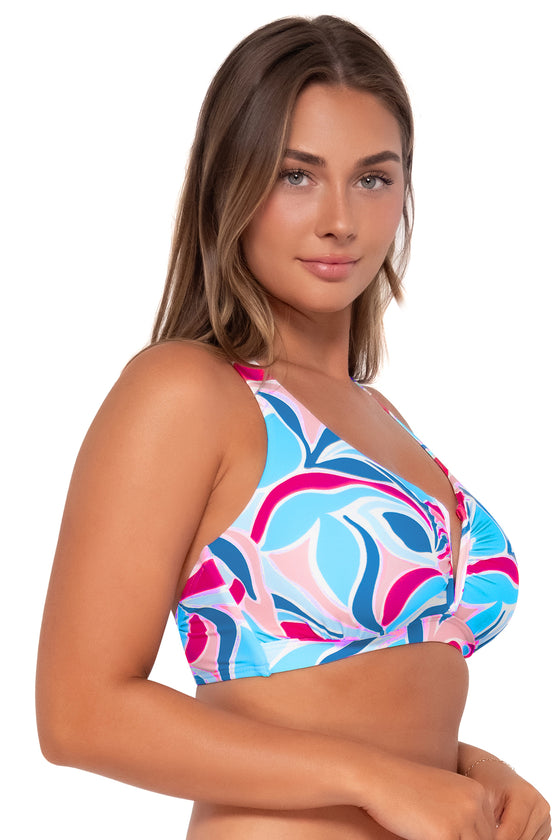Sunsets Making Waves Vienna V-Wire Bikini Top Cup Sizes C to DD