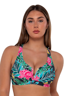  Sunsets Twilight Blooms Vienna V-Wire Bikini Top Cup Sizes E to H