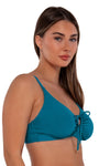 Sunsets Avalon Teal Kauai Keyhole Bikini Top Cup Sizes C to DD