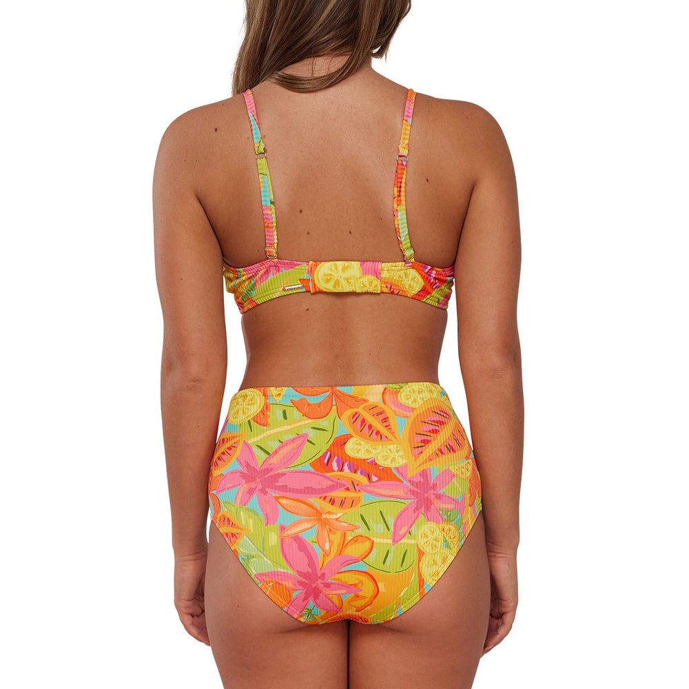 Sunsets Citrus Grove Sandbar Rib Capri High Waist Bottom