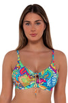 Sunsets Fiji Sandbar Rib Kauai Keyhole Bikini Top Cup Sizes E to H