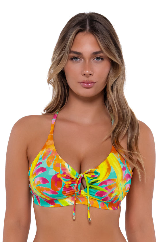Sunsets Lush Luau Kauai Keyhole Bikini Top Cup Sizes C to DD