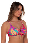 Sunsets Oasis Sandbar Rib Kauai Keyhole Bikini Top Cup Sizes E to H