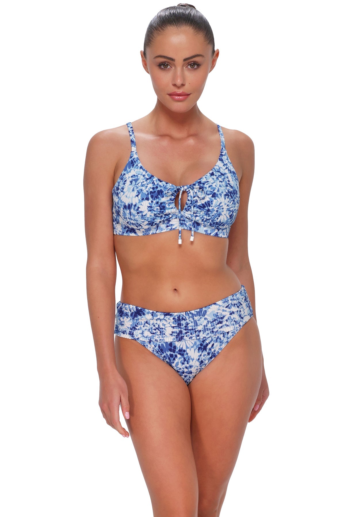 Sunsets Island Ink Rib Kauai Keyhole Top