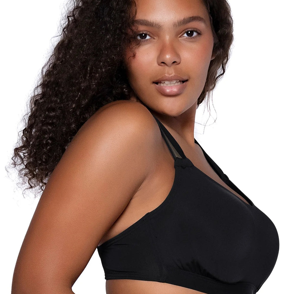 Sunsets Black Taylor Bralette Bikini Top Cup Sizes E to H