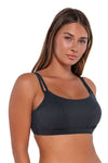 Sunsets Slate Seagrass Texture Taylor Bralette Bikini Top Cup Sizes E to H