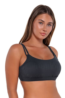  Sunsets Slate Seagrass Texture Taylor Bralette Bikini Top Cup Sizes E to H