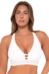 Sunsets White Lily Danica Bikini Top Cup Sizes E to H