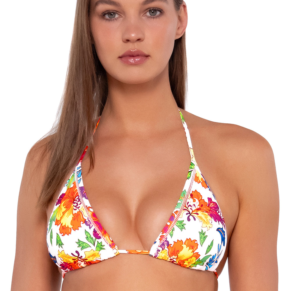 
                      
                        Sunsets Camilla Flora Laney Triangle Cup Sizes Bikini Top
                      
                    