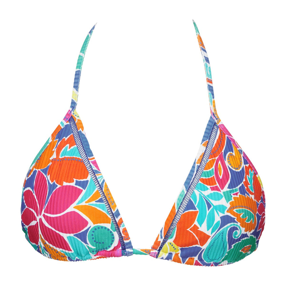 
                      
                        Sunsets Festive Floral Sandbar Rib Laney Triangle Top
                      
                    