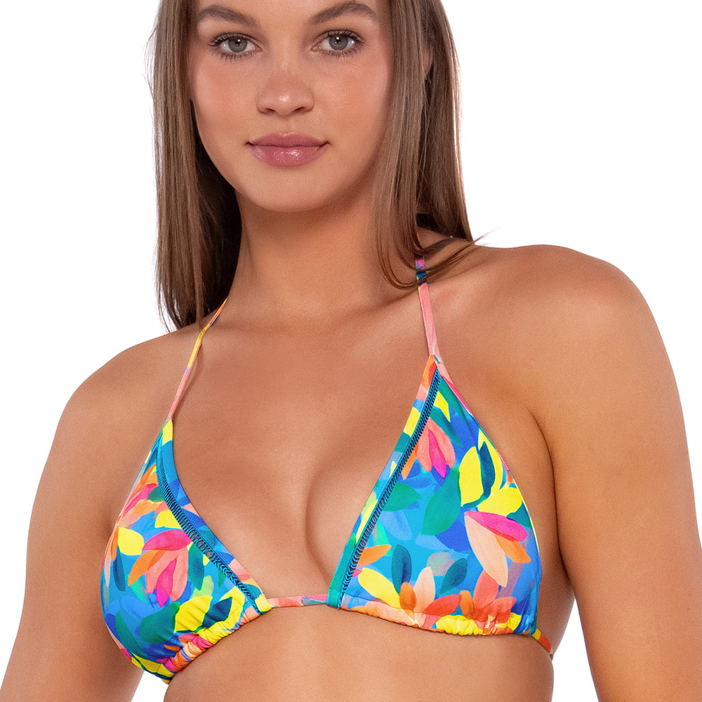 
                      
                        Sunsets Shoreline Petals Laney Triangle Cup Sizes Bikini Top
                      
                    