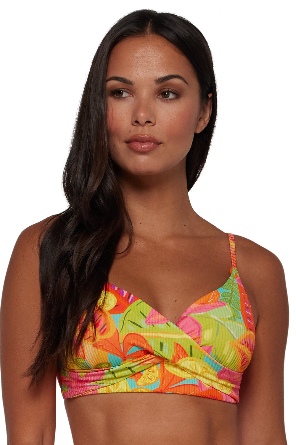Sunsets Citrus Grove Sandbar Rib Lyla Bralette Top