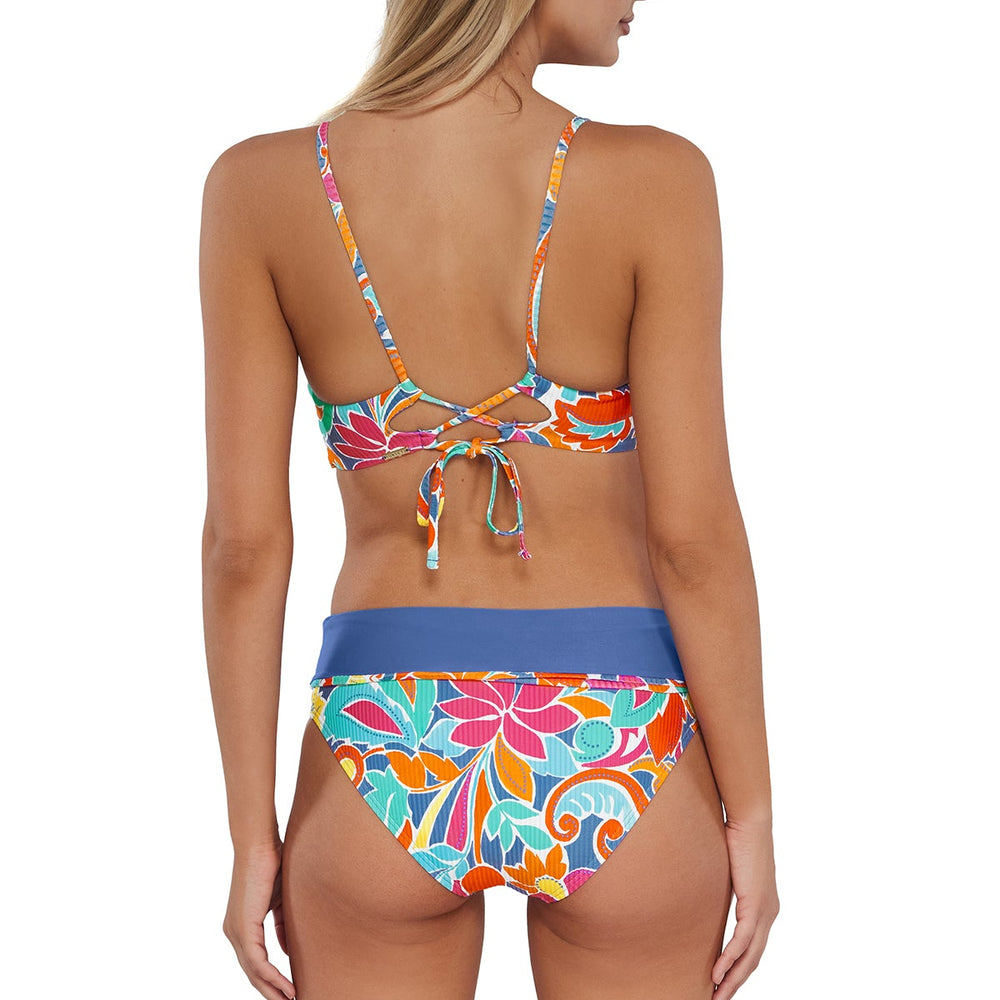 
                      
                        Sunsets Festive Floral Sandbar Rib Lyla Bralette Top
                      
                    