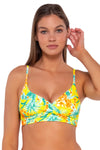 Sunsets Golden Tropics Sandbar Rib Lyla Bralette Bikini Top