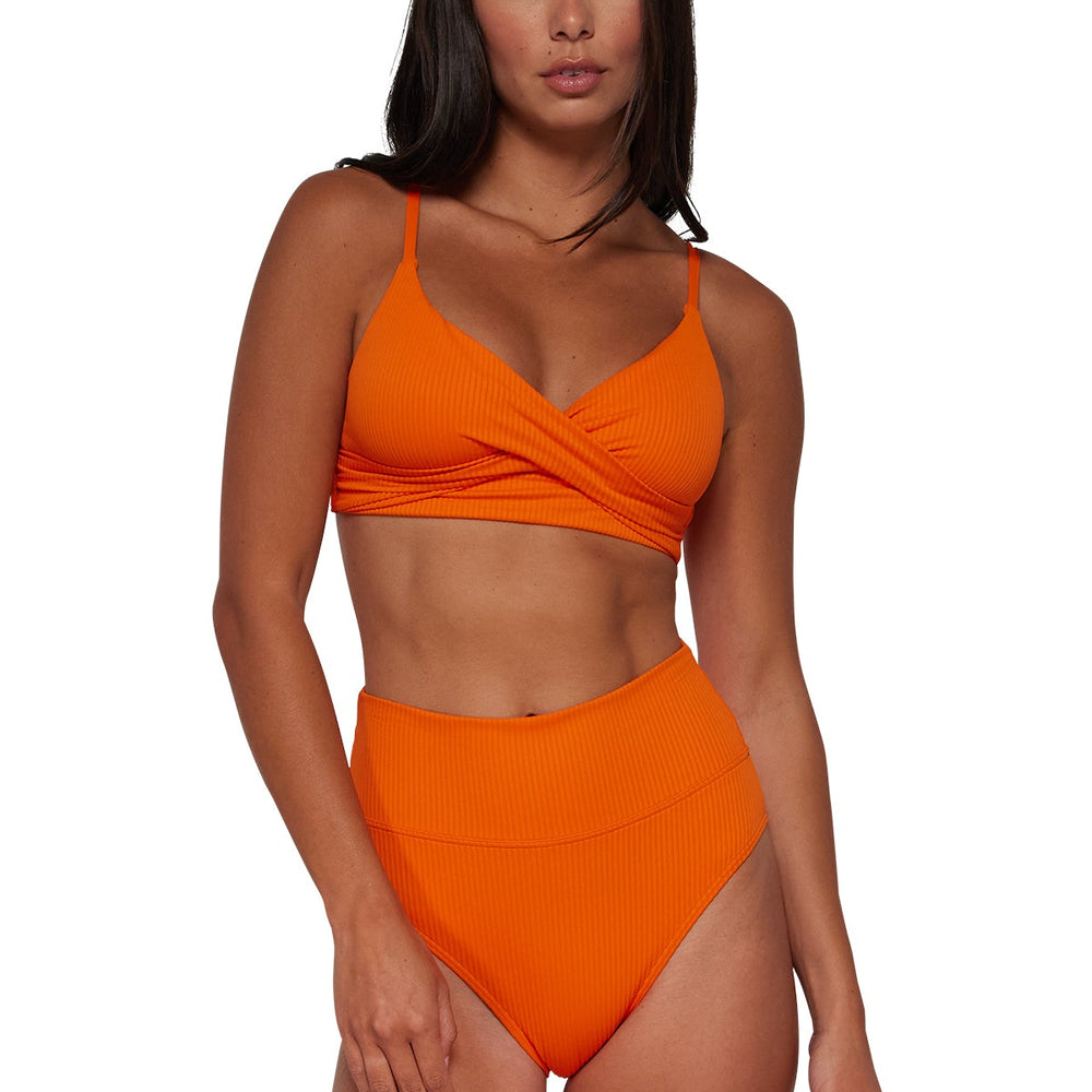 
                      
                        Sunsets Kumquat Sandbar Rib Hannah High Waist Bottom
                      
                    