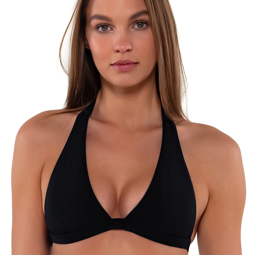 
                      
                        Sunsets Black Faith Halter Cup Sizes Bikini Top
                      
                    