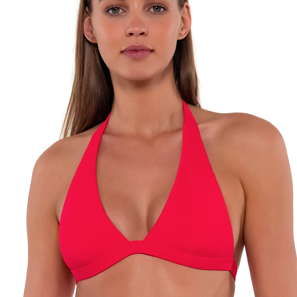 
                      
                        Sunsets Geranium Faith Halter Cup Sizes Bikini Top
                      
                    