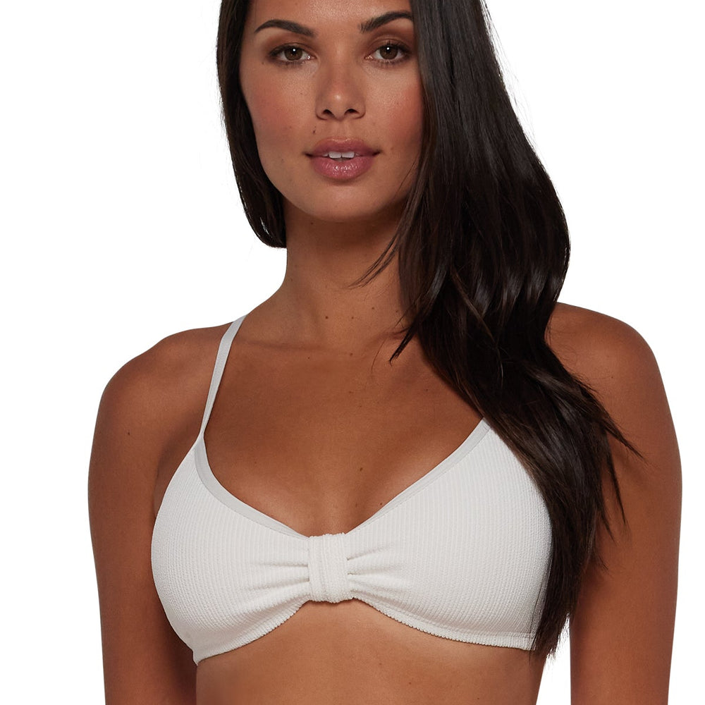 Pacifica Coconut Sorbet Indie Bralette Top with Trim