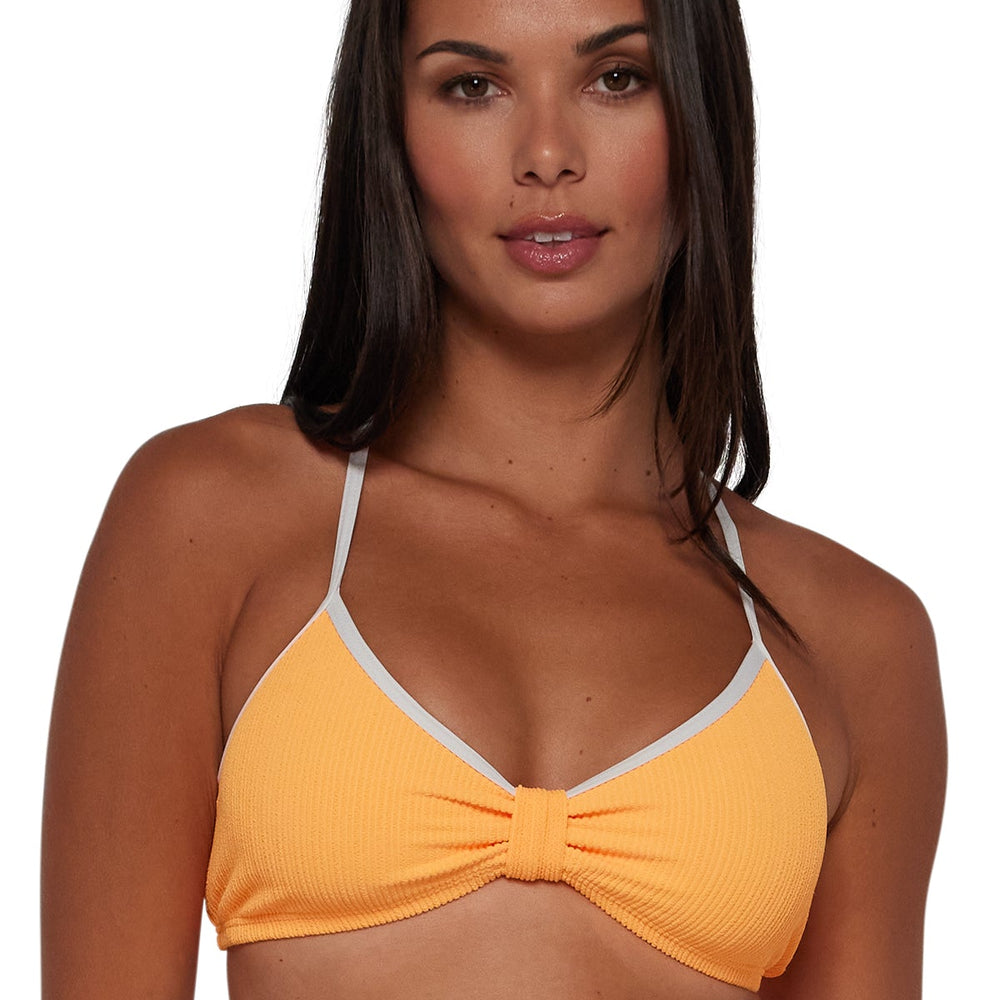 Pacifica Papaya Indie Bralette Top with Trim