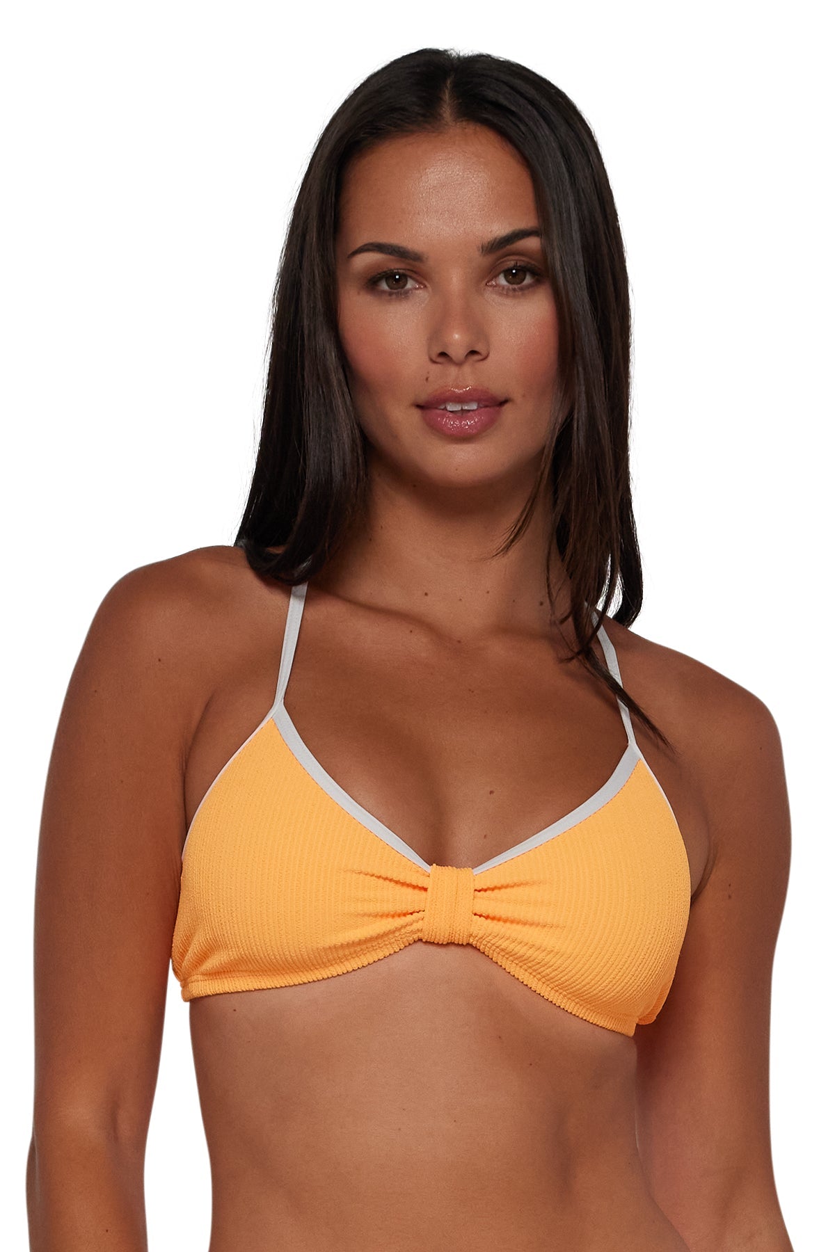 Pacifica Papaya Indie Bralette Top with Trim