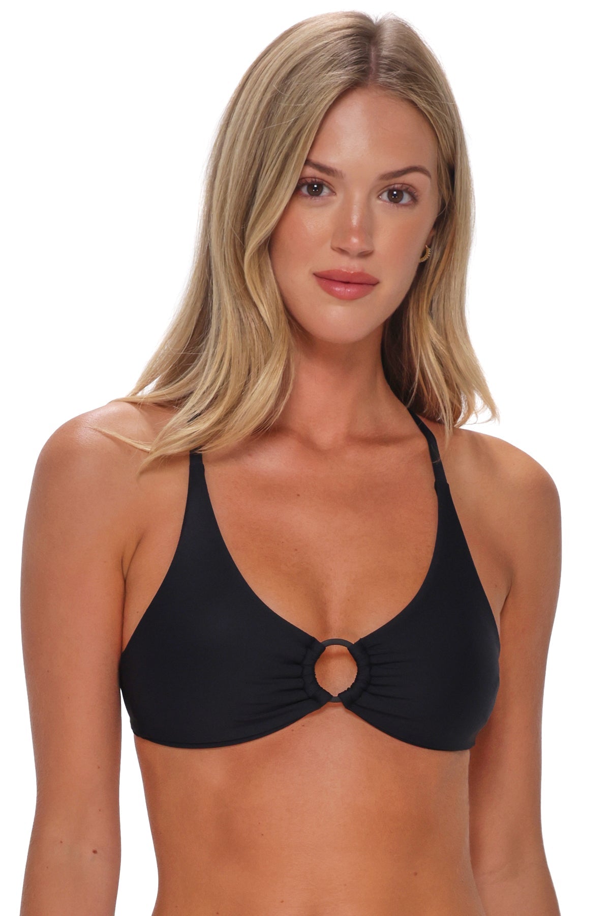 Sunsets Black Carrie Crossback Top