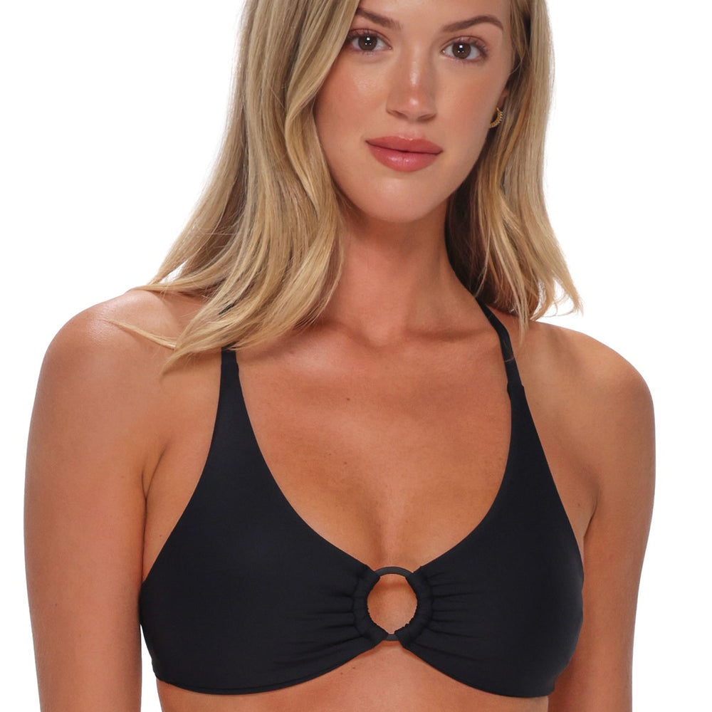 Sunsets Black Carrie Crossback Top