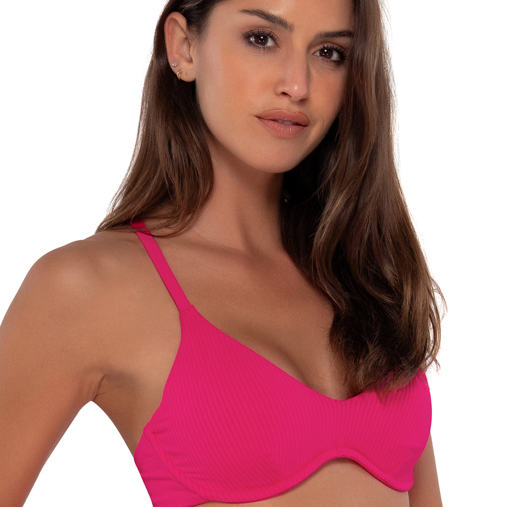 
                      
                        Sunsets Begonia Sandbar Rib Brooke U-Wire Cup Sizes Bikini Top
                      
                    