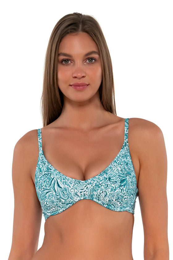 Sunsets By the Sea Brooke U-Wire Cup Sizes Bikini Top