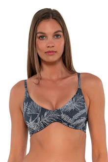  Sunsets Fanfare Seagrass Texture Brooke U-Wire Cup Sizes Bikini Top
